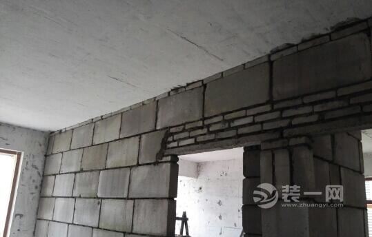 75平米两室一厅一卫砌墙完工图